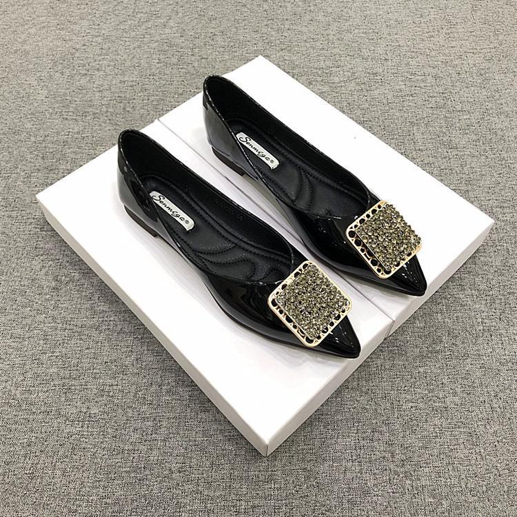 Giày Búp Bê Mũi Nhọn Đế Bằng Mềm Mại Size 32-44 Thời Trang 2022 Cho Nữ