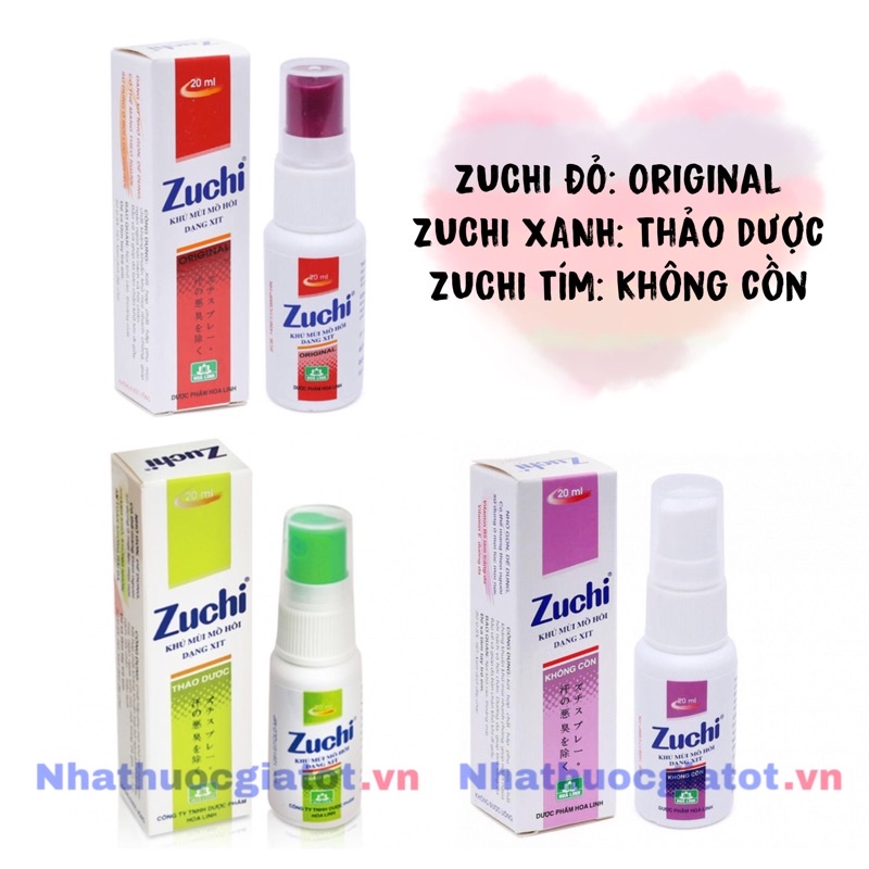 Xịt khử mùi hôi nách từ thảo dược ZUCHI SPRAY