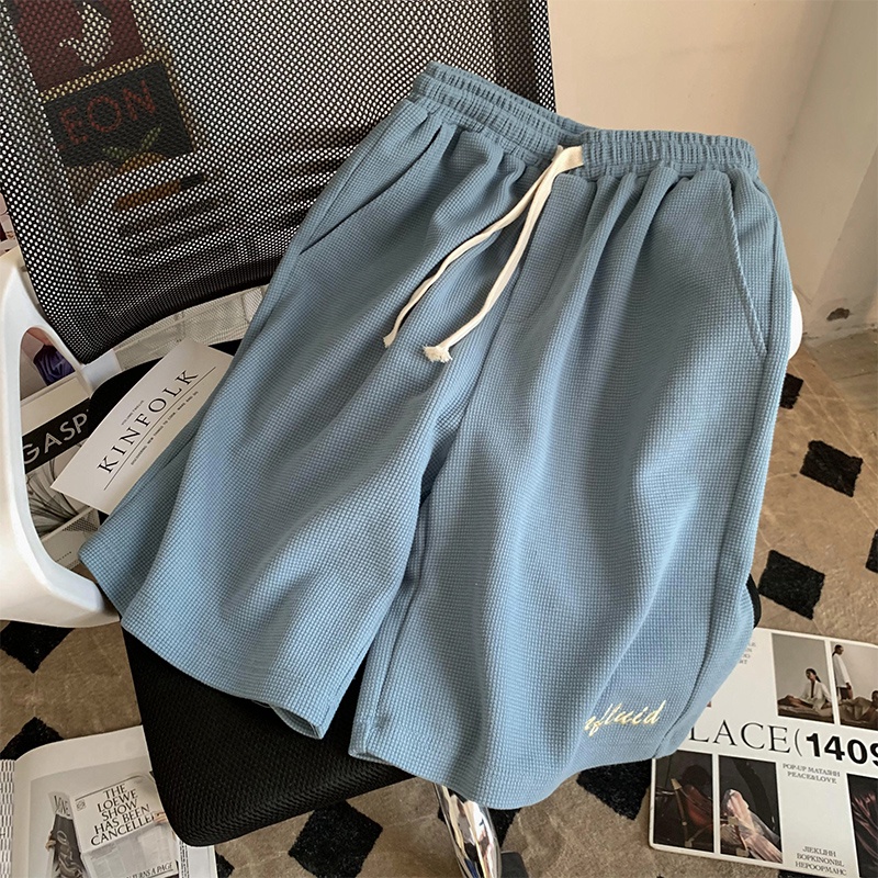 Bộ Đồ Thể Thao Áo Thun Tay Ngắn Phối Quần Short Dáng Rộng Thêu Họa Tiết Thời Trang Mùa Hè Cho Nữ