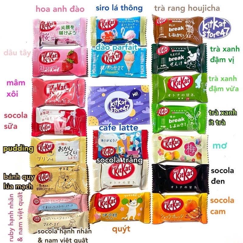 HỘP KITKAT BOX 10 VỊ SIÊU LẠ & NGON