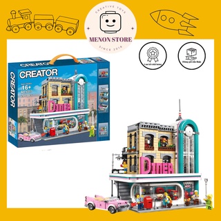 Đồ chơi xếp hình 0260 6013 15037 99004 10260 Mô hình Nhà hàng DINER