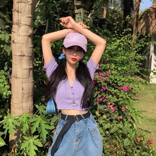 🦄 Áo croptop len tăm cộc tay 🦄