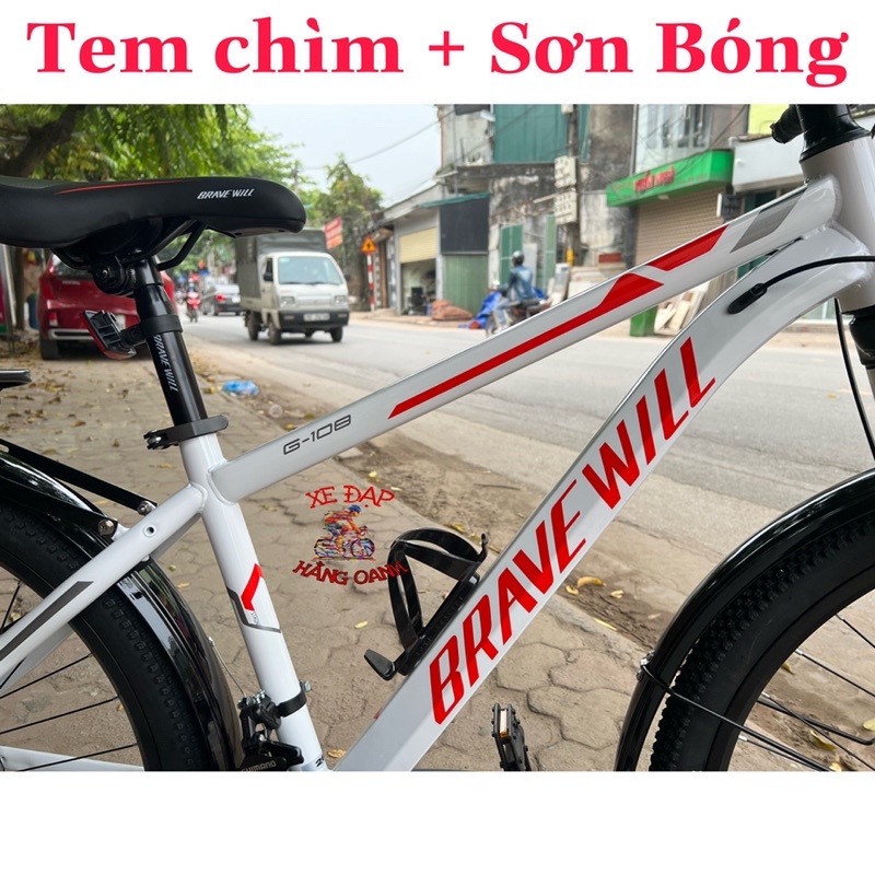 Xe đạp địa hình thể thao người lớn BRAVE WILL 24-26inch có đề SHIMANO mẫu mới 2022