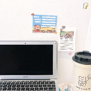 [Hàng có sẵn] Giấy note Cô bé và thỏ trắng