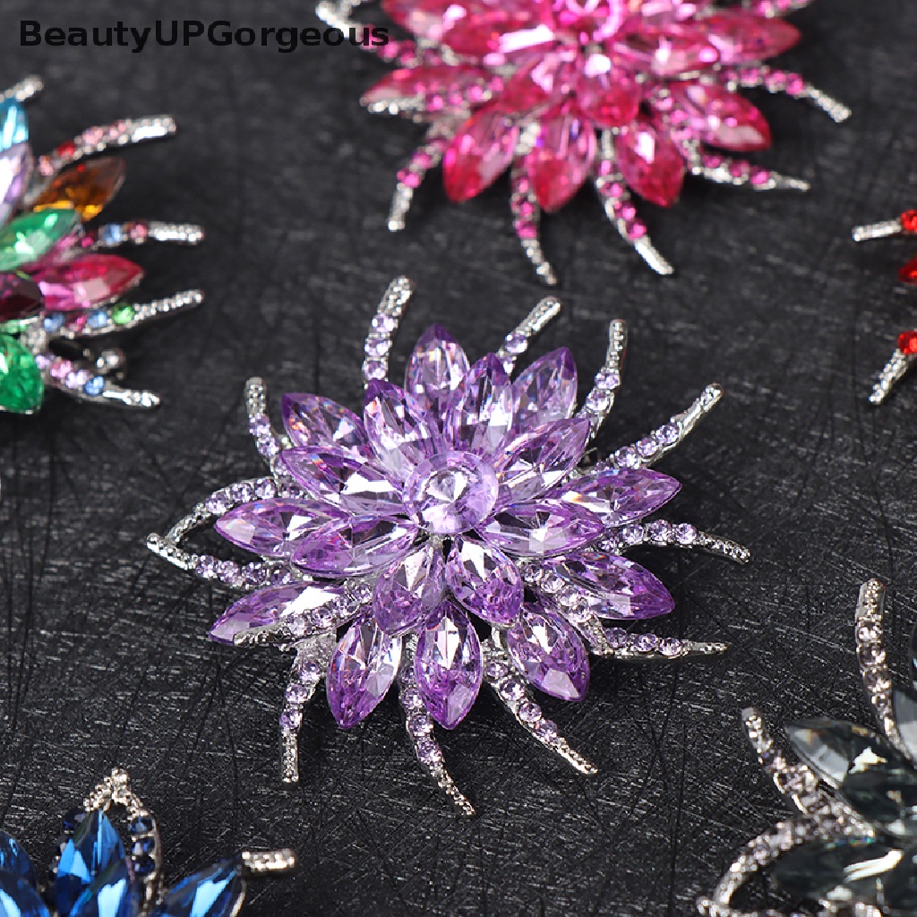 [Beautyup Gorgeous] Ghim Cài Áo Hình Hoa Hướng Dương Đính Pha Lê Giả Sang Trọng Cá Tính Cho Nữ