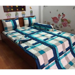 Drap cotton Thắng Lợi caro