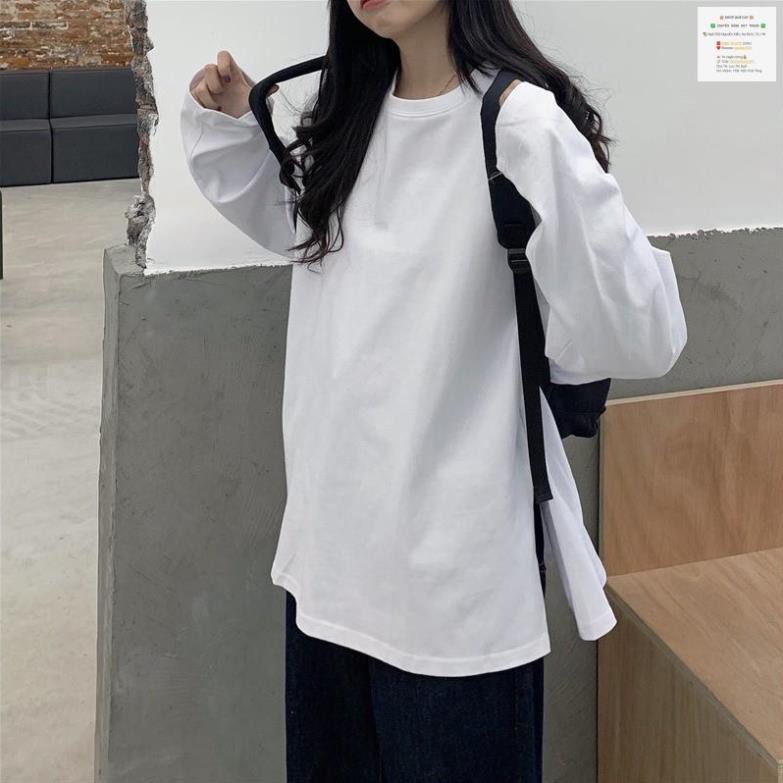 QC ÁO THUN TRƠN UNISEX XẺ TÀ