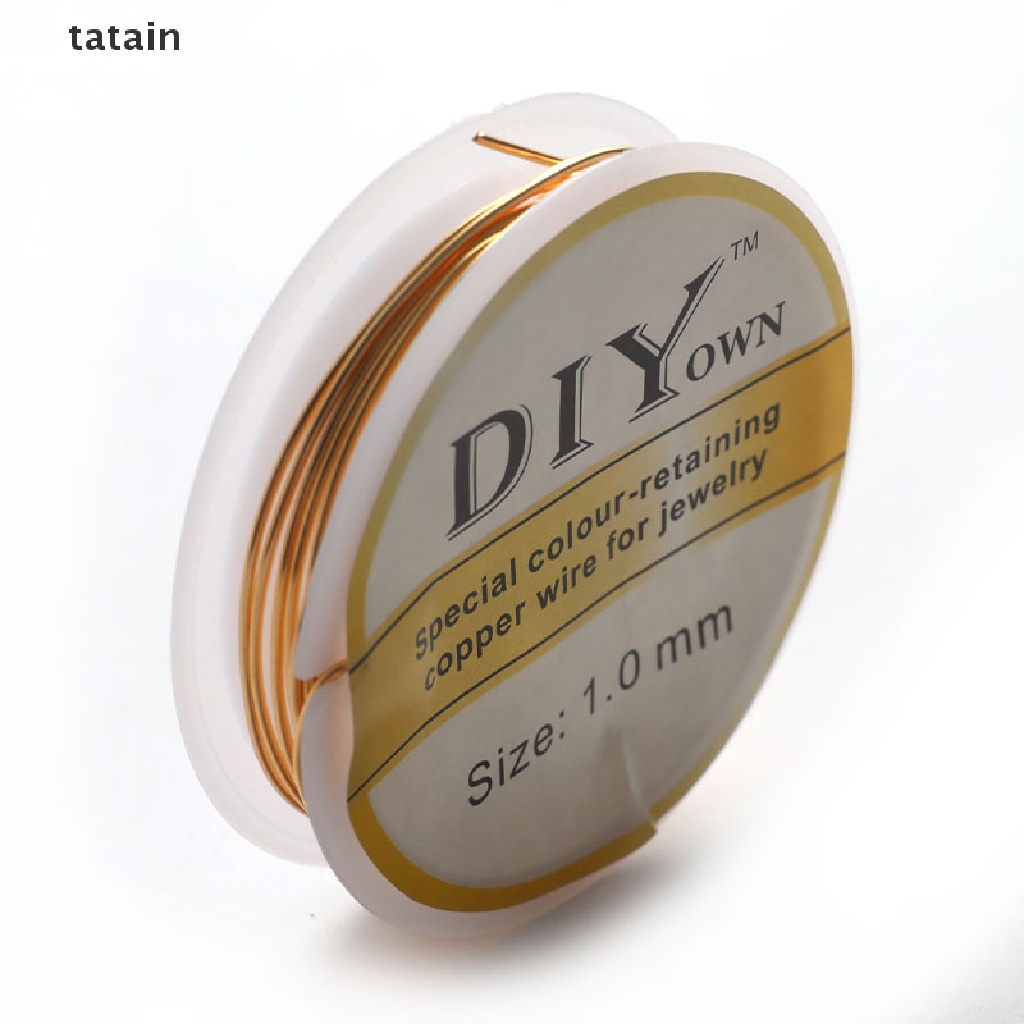 [TAT] Real Gold Plated Copper Wire For Diy Bracelet Necklace Beading Wire Jewelry Mak CVX