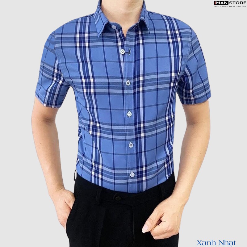 Áo Sơ Mi Nam Ngắn Tay BBR, Áo Sơ Mi Nam Hàn Quốc Công Sở Chất Vải Cao Cấp Bền Đẹp, Thoáng Mát