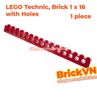 [1 Cái, Chọn Màu] LEGO Technic Gạch Dài 1x16 Với Lỗ Chốt / Lỗ Ghim ID 3703