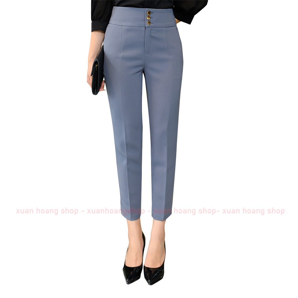 Quần Tây Nữ Công Sở Baggy Mc Fashion Đen, Ghi Sáng, Xanh Than Q0482