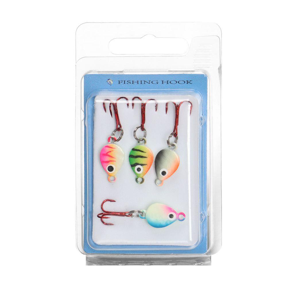 Set 4 Mồi Câu Cá Giả mini 35mm / 3g Hình Cá Voi Bằng Chì Cứng