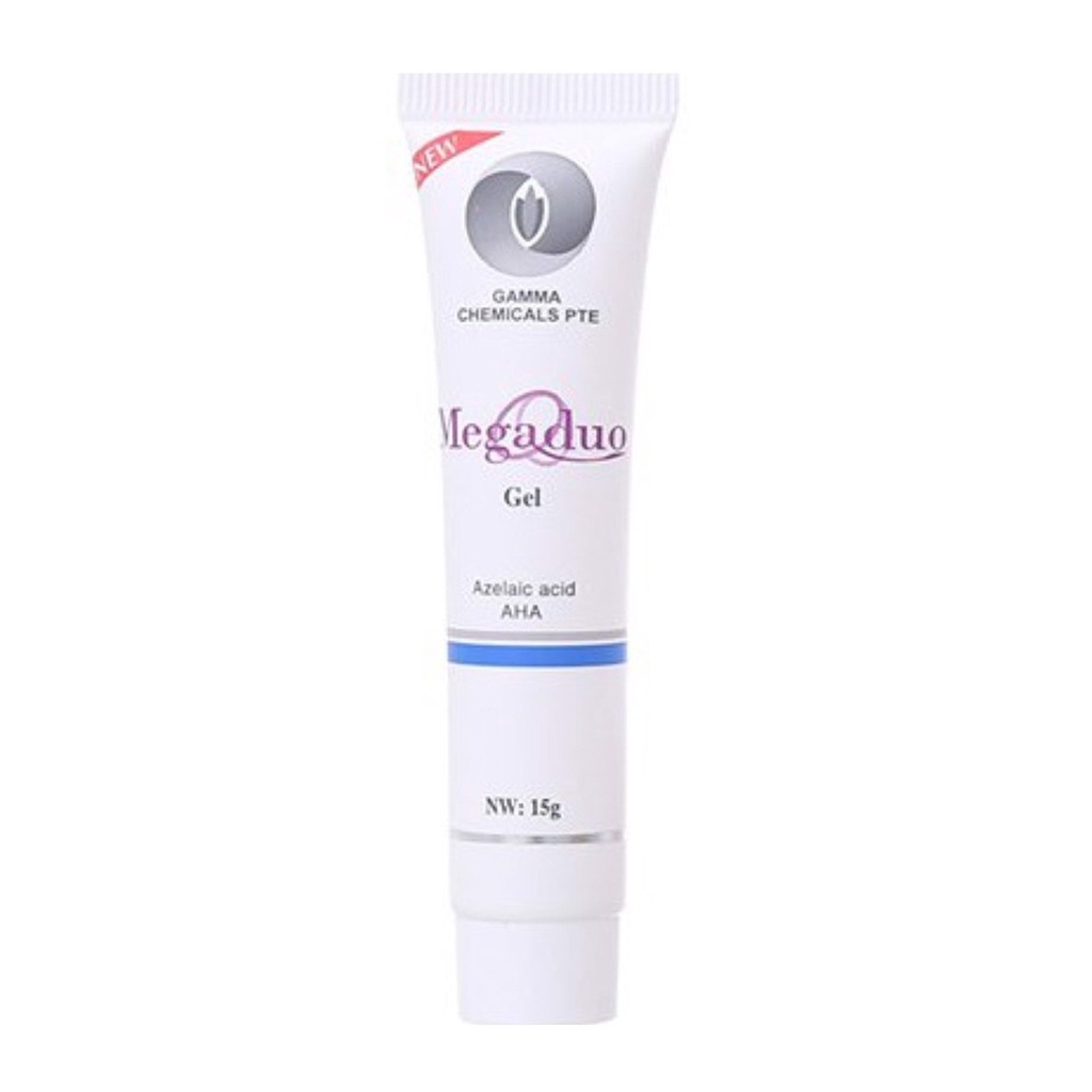 Megaduo Plus gel (15g) chứa azelaic acid, AHA - giúp giảm thâm mụn, dưỡng trắng, Derma Forte