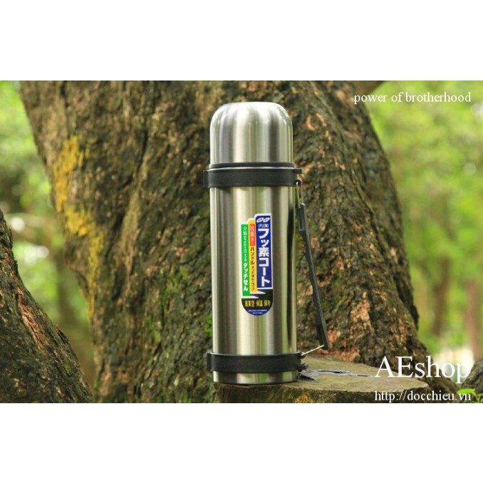 phích  outdoor giữ nhiệt thép không rỉ chân không 2 lớp 1.1 litre