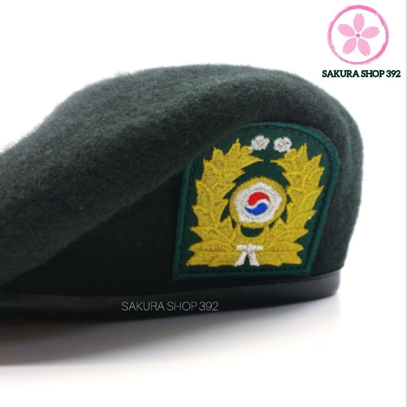 Mũ nồi nón Beret phong cách lính Hàn Quốc