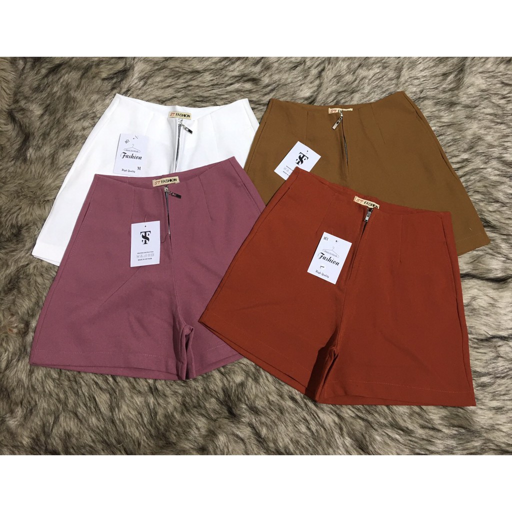 Quần short nữ tôn dáng vải tuyết mưa cao cấp loại 1