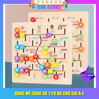 BẢNG MÊ CUNG SỐ 1-20 VÀ BẢNG MÊ CUNG CHỮ CÁI A-Z