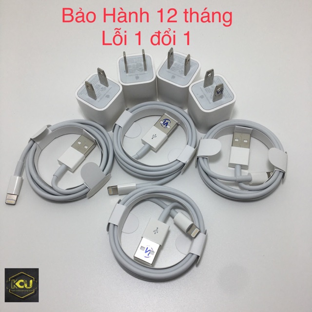 Combo Cốc Cáp iPhone Zin