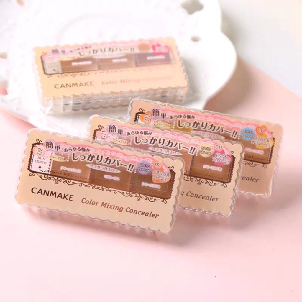 Kem Nền Che Khuyết Điểm Canmake Color Mixing Concealer 3,9g. #01 Light Beige