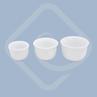 Chén uống trà không quai bằng sứ trắng cao cấp Long Phương