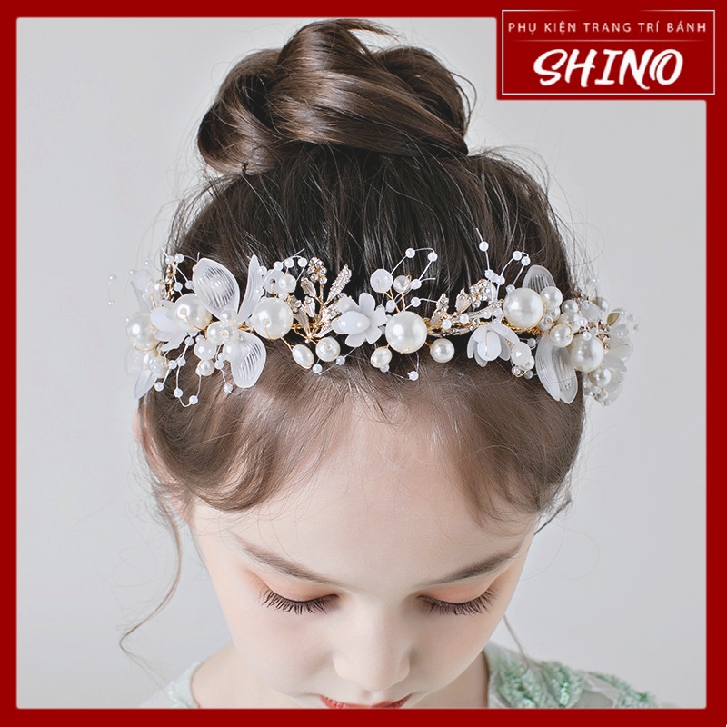 Băng Đô Cài Tóc Phong Cách Hàn Quốc Đính Đá Và Hoa Cho Các Buổi Tiệc Happy Birthday