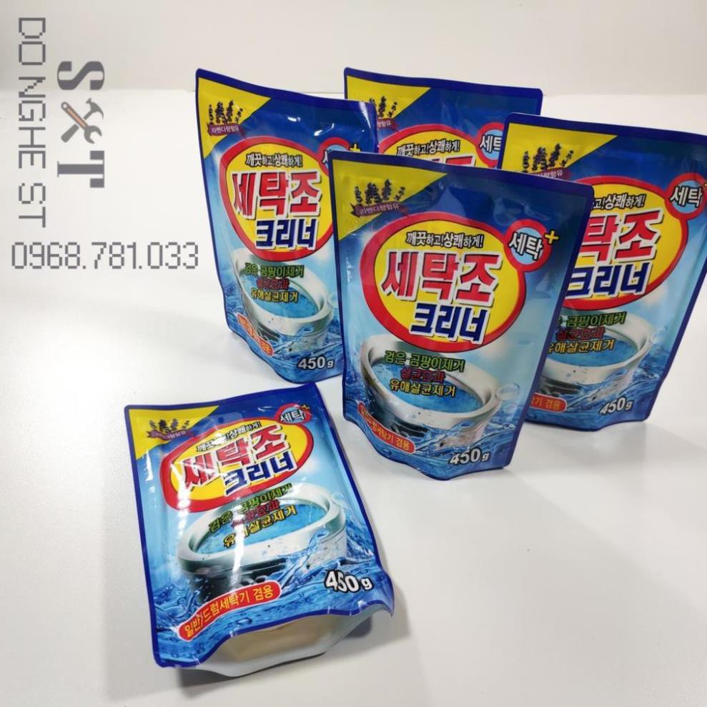 Bột tẩy lồng máy giặt cửa ngang cửa trước cửa trên Hàn Quốc - 450g