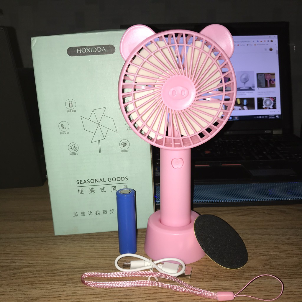 Quạt cầm tay 💖𝑭𝑹𝑬𝑬𝑺𝑯𝑰𝑷💖 Quạt tích điện 3 tốc độ gió N9 - Quạt để bàn mini - Quạt sạc | BigBuy360 - bigbuy360.vn