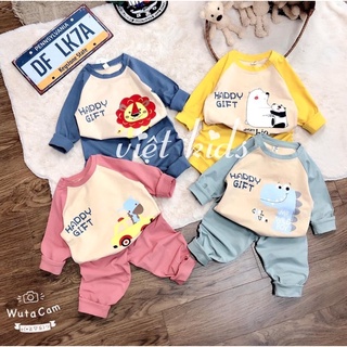 Combo 4 bộ quần áo cho bé chất thun lạnh