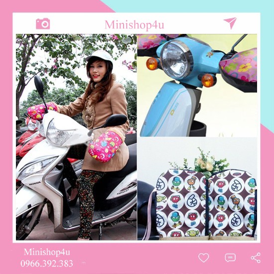 Găng Tay[ Freeship ]  Găng Tay Phao Đi Xe Máy Mùa Đông Lót Nỉ