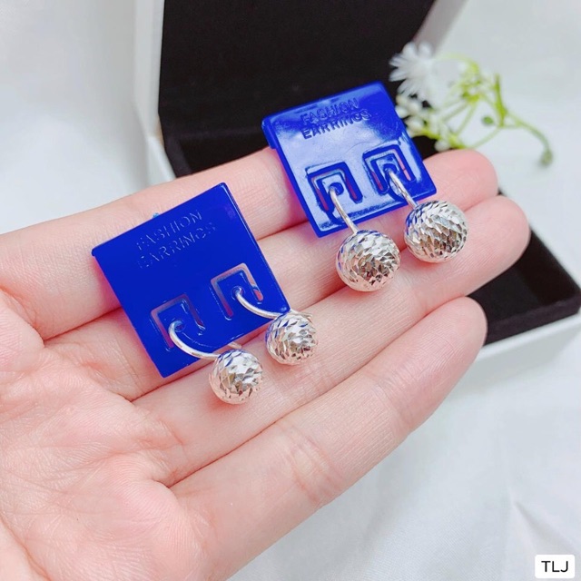 BÔNG TAI MÓC CẦU PHAY SÁNG ĐẸP CHUẨN BẠC TA