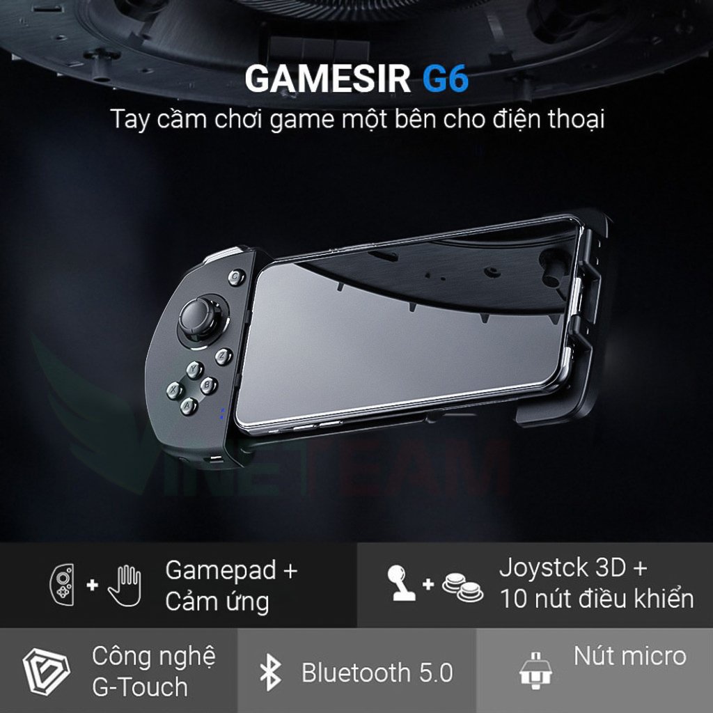 Bộ điều khiển trò chơi điện tử GameSir G6 Bluetooth không dây dc3574