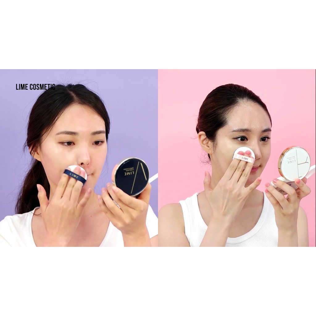 PHẤN NƯỚC LIME REAL COVER PINK CUSHION SPF50+ PA+++ (LIME V COLLAGEN)