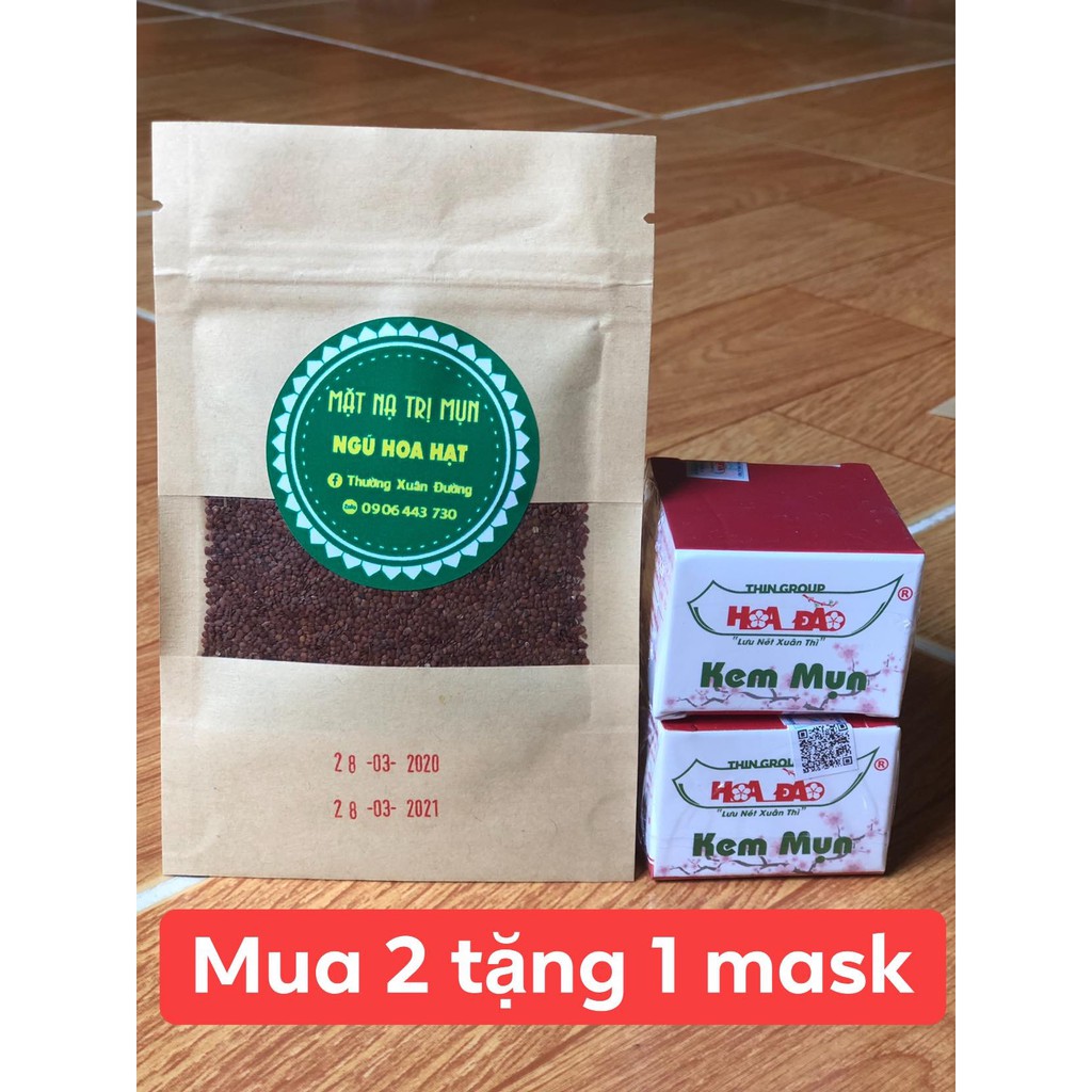 2 kem mụn dưỡng da Hoa Đào lọ nhỏ 8g