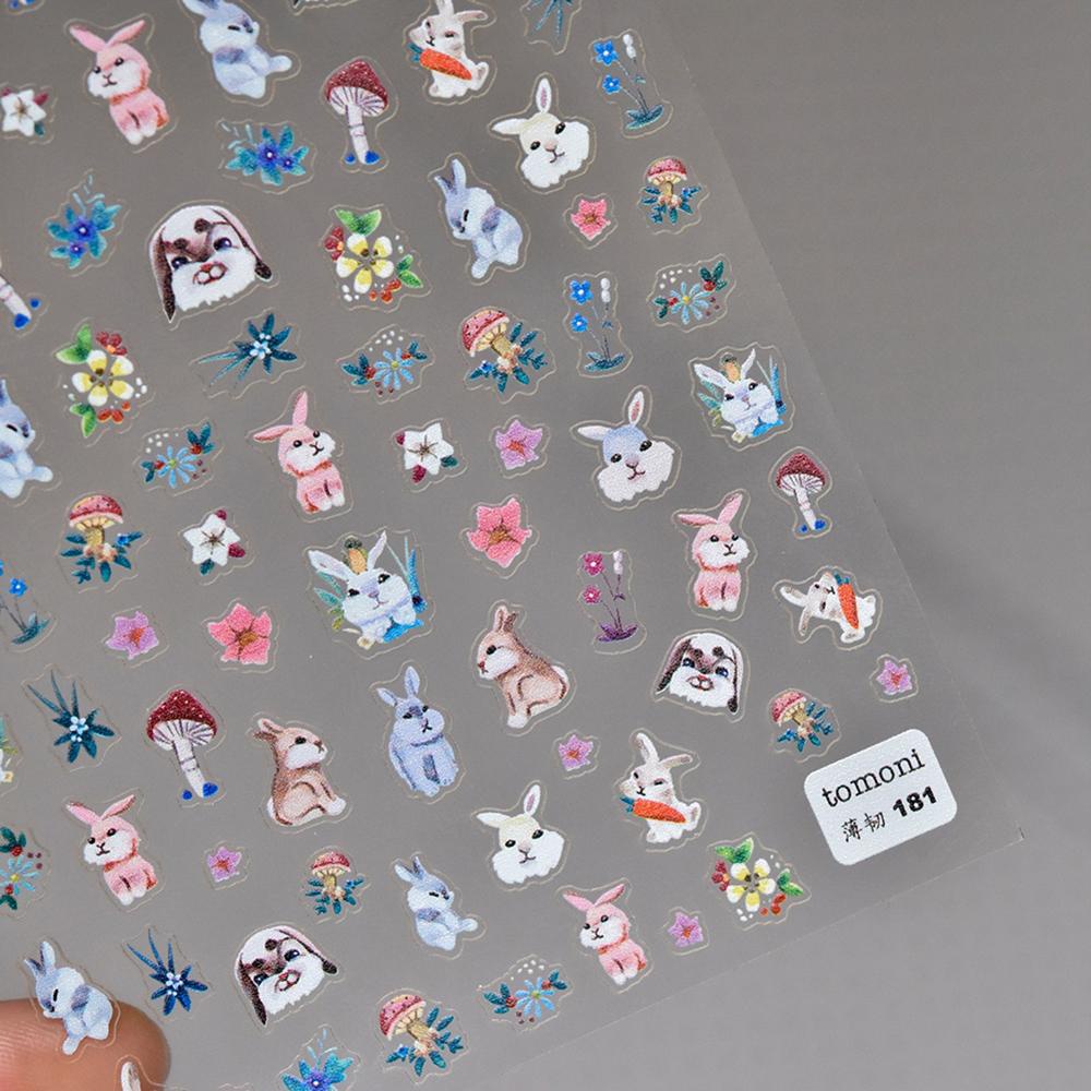 OCEANMAP Miếng Dán Trang Trí Móng Tay 3D DIY Hình Bướm Xinh Xắn