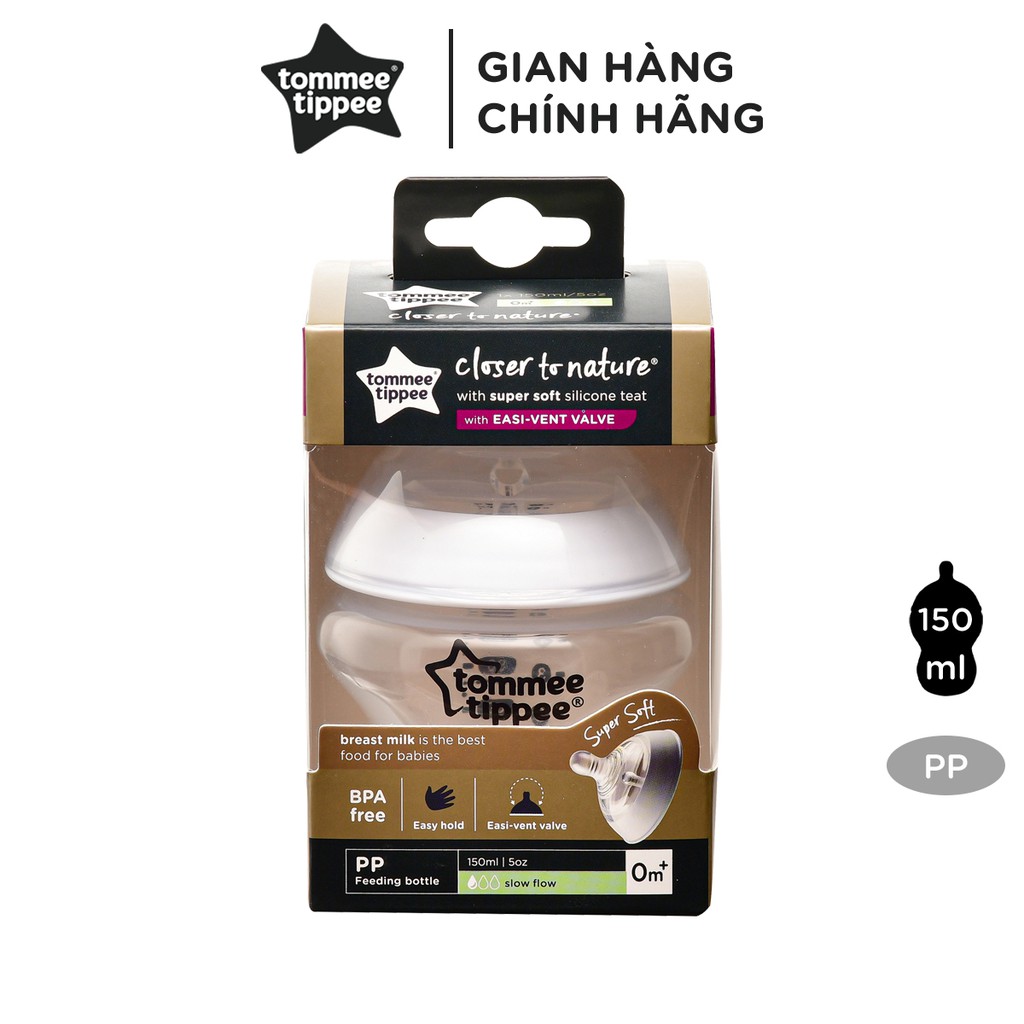 Bình sữa Tommee Tippee Closer to Nature PP 150ml