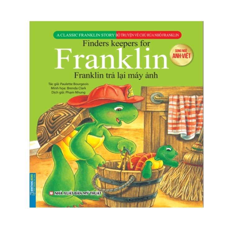 Sách - Bộ truyện về chú rùa nhỏ Franklin - Franklin trả lại máy ảnh  (song ngữ Anh-Việt)