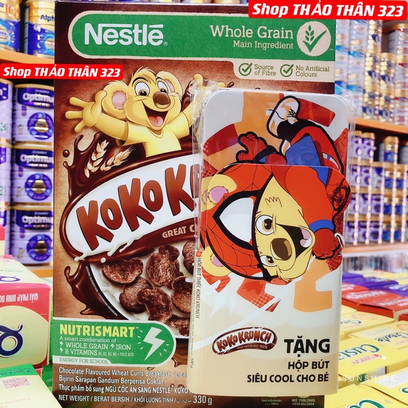 Date T12/2022- BÁNH ĂN SÁNG Nestle KoKoKrunch - Ngũ Cốc Dinh Dưỡng 330gram