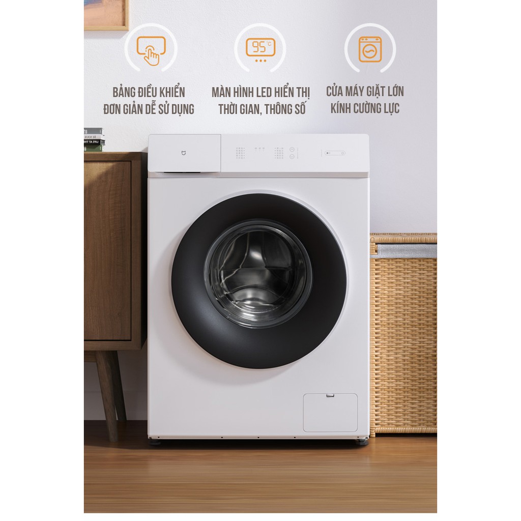 Máy giặt sấy biến tần Xiaomi Mijia 1C 10kg/Máy Giặt Xiaomi Mijia MJ201 – Giặt 12kg – XQG120MJ201