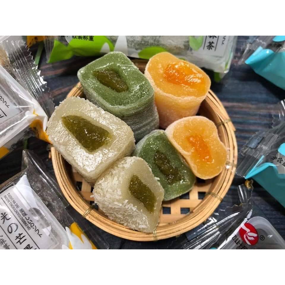 [SG] BÁNH MOCHI DÀI 3 VỊ TRÀ XANH MATCHA/XOÀI/TRÀ XANH PHỦ DỪA