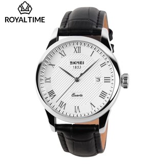 [Tặng vòng tay] Đồng hồ nam SKMEI SK9058.02G fullbox dây da chống nước cao cấp