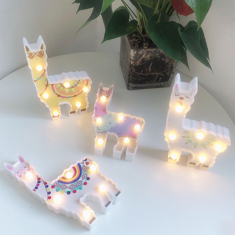 Đèn trang trí hình lạc đà decor phòng ngủ, sinh nhật, quà tặng dùng 2 pin AA (Ko gồm pin)
