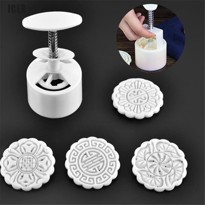 Khuôn Làm Bánh Trung Thu / Bánh Trung Thu / Bánh Trung Thu 4 Ngăn Diy