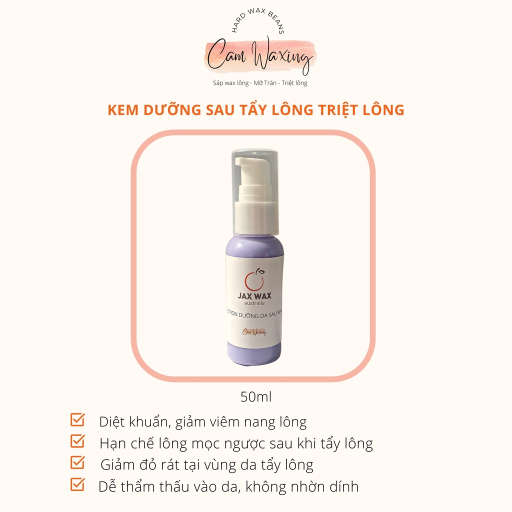 KEM DƯỠNG SAU WAX LÔNG TRIỆT LÔNG NHẬP KHẨU ÚC JAX WAX