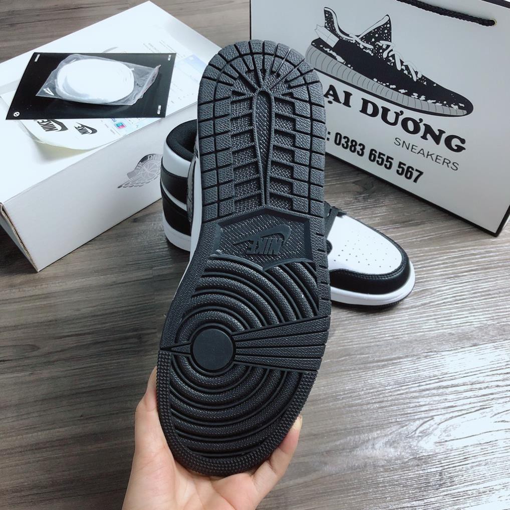 jd đen trắng cao cổ bản trung giày nam giày nữ giày sneakers giày sneaker | BigBuy360 - bigbuy360.vn