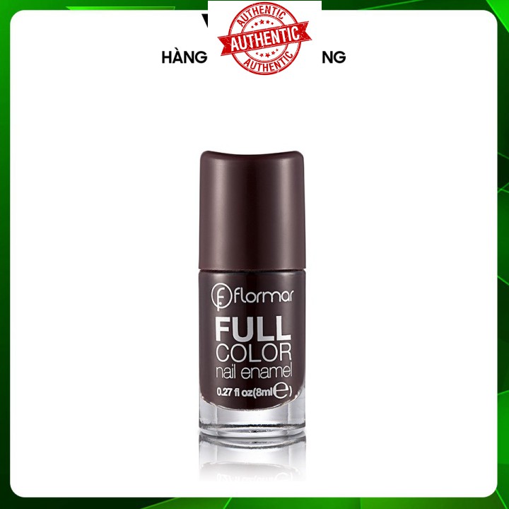 [Mã giảm giá mỹ phẩm chính hãng] Sơn Móng Tay Flormar Full Color Nail Enamel Màu Beauty Night Nâu Socola FC11 8ml