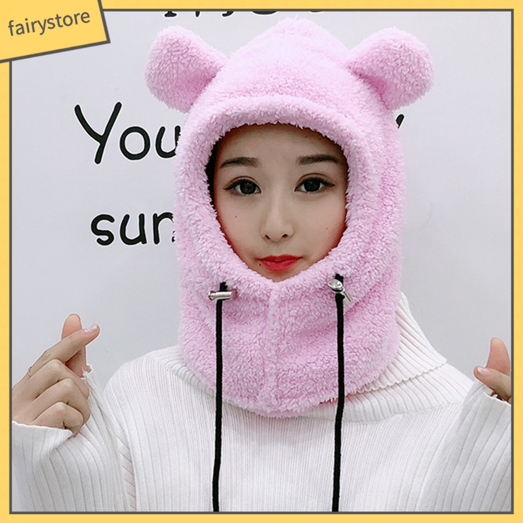 Mũ Trùm Đầu Chắn Gió Thời Trang Thu Đông Cho Bé