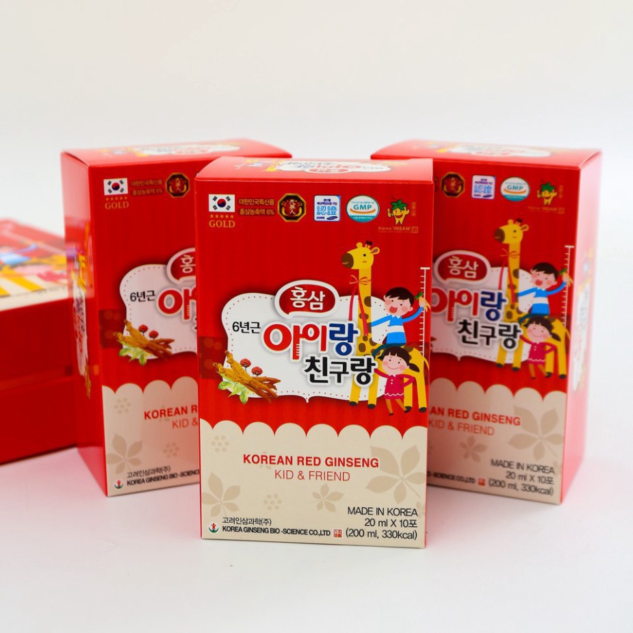 [Flash Sale] Nước Hồng Sâm Trẻ Em Baby Bio Hàn Quốc hộp 30 gói