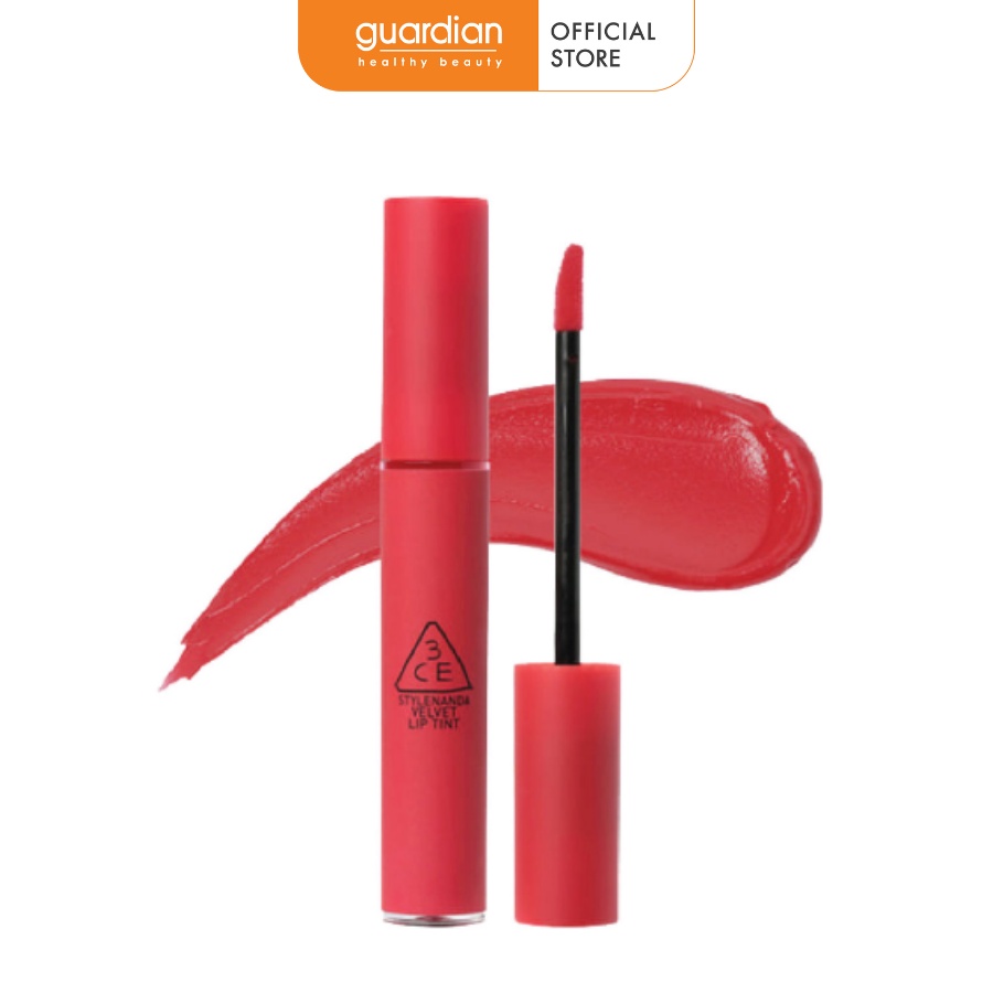 Son Kem Lì 3CE Mịn Màng Như Nhung Velvet Lip Tint #Absorbed (Hồng Đỏ) 4g