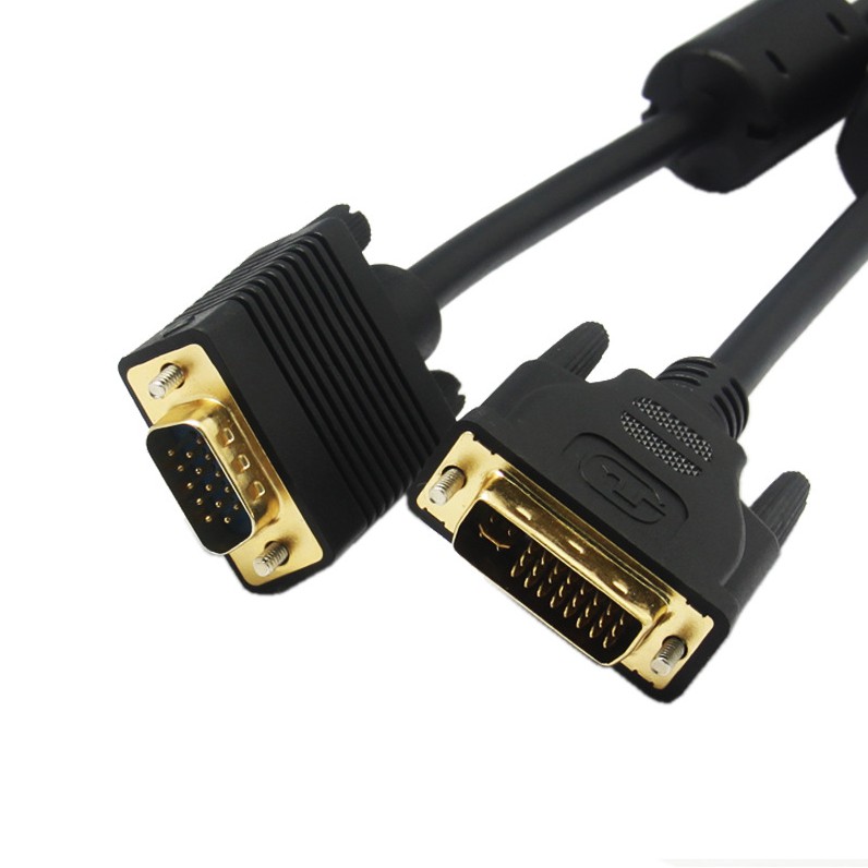 Cáp Chuyển Đổi Dvi 24 + 5 Sang Vga Male Sang Dvi-i Vga D-sub 15 Pin 1.5m 24 + 5