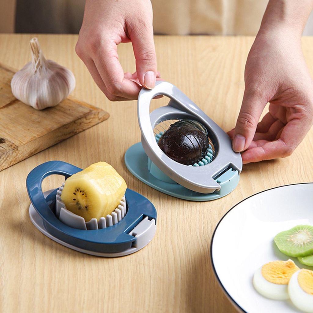 Dụng Cụ Cắt Trứng Luộc Bằng Thép Không Gỉ Cứng Cáp Đa Năng